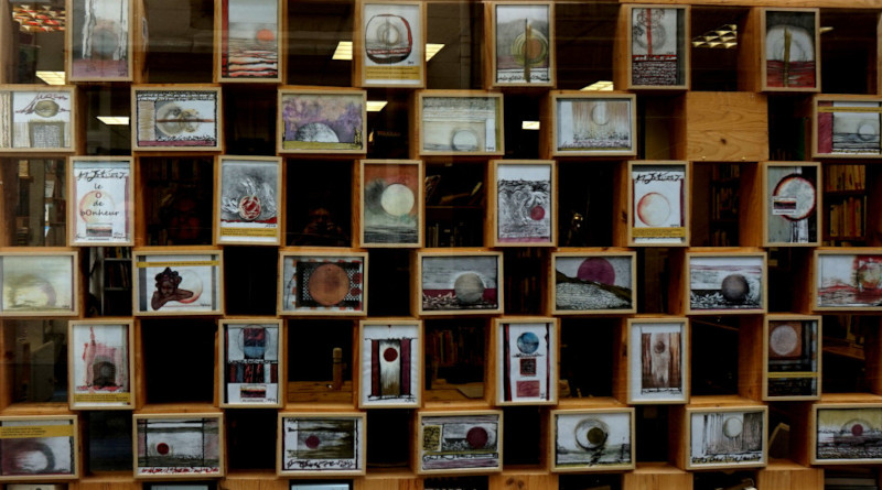 photo du marché aux bouquins organisé par la bouquinerie de Bagnères-de-Bigorre en 2012