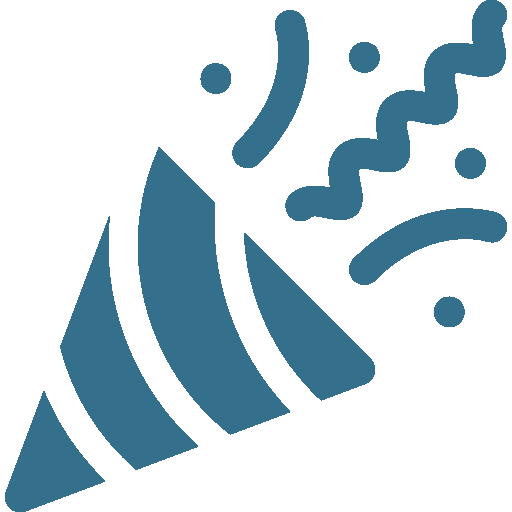 icone de cotillons de fête