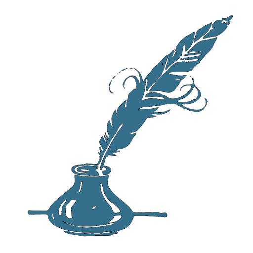 icone de plume dans un encrier